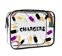 Trousse per il trucco Borsa for il trucco con cerniera in PVC, grande capacità, leggera, organizer da viaggio, facile da pulire, design resistente allo sbiadimento Beauty Case(Color4)