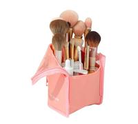 Trousse per pennelli da trucco, portatile, leggera, organizer per trucchi, per pennelli, matite, cura della pelle, bellezza, scuola, casa, bagno, hotel, cosmetici da viaggio, rosa, Refer to