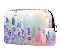 Trousse per trucchi con fiori e fata e farfalle, organizer da viaggio con cerniera, piccola borsa per cosmetici, borsa per cosmetici, per adolescenti, ragazze e donne, Multicolore 06,