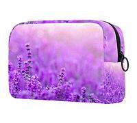 Trousse per trucchi con fiori e fata e farfalle, organizer da viaggio con cerniera, piccola borsa per cosmetici, borsa per cosmetici, per adolescenti, ragazze e donne, Multicolore 02,
