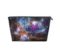 Trousse per trucchi con stampa di galassia e universo, borsa da viaggio, organizer per il trucco, borsa impermeabile per donne e ragazze, Oro, Taglia unica, Beauty Case
