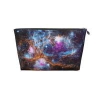 Trousse per trucchi con stampa di galassia e universo, borsa da viaggio, organizer per il trucco, borsa impermeabile per donne e ragazze, Argento, Taglia unica, Beauty Case