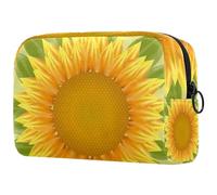 Trousse per trucchi da donna, colore rosso, stile giapponese, motivo floreale, astuccio da viaggio con cerniera, organizer portatile per articoli da toeletta per ragazze adolescenti, Multicolore 05,