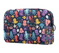 Trousse per trucchi da donna, con scritta "Make a Wish Blowball", astuccio da viaggio con cerniera, organizer portatile per articoli da toeletta per ragazze adolescenti, Multicolore 04,