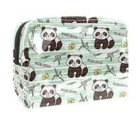 Trousse per trucchi da donna e ragazza, con farfalla rosa, rossa, con cerniera, capiente, Multicolore 02, 18.5x7.5x13cm/7.3x3x5.1in, Beauty Case