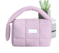 Trousse per trucchi, grande capacità, a forma di sbuffo, da viaggio, impermeabile, da viaggio, portatile, per uso quotidiano o da viaggio, Viola, Refer to description, Unisex