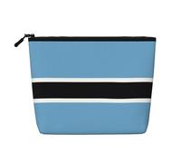 Trousse per trucchi in canapa con bandiera del Botswana, impermeabile, organizer per cosmetici per articoli da toeletta da viaggio e per riporre tutti i giorni