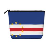 Trousse per trucchi in canapa con bandiera di Capo Verde, borsa organizer impermeabile per articoli da toeletta da viaggio e conservazione quotidiana