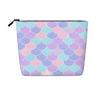 Trousse per trucchi in canapa con tatuaggi a sirena, impermeabile, per cosmetici da viaggio e per riporre tutti i giorni