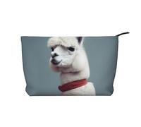 Trousse per trucchi in velluto a coste da donna, morbida, con cerniera, organizer da viaggio per articoli da toeletta per uso quotidiano (Giornata delle forze armate americane), Alpaca, Taglia unica