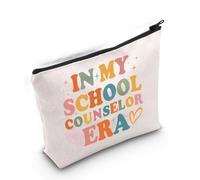 Trousse per trucchi per consulente scolastico, regalo di ringraziamento, terapeuta scolastica, psicologo nella mia era del consigliere scolastico, In My School Counselor 3uk, alla moda