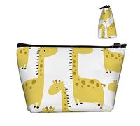 Trousse per trucchi per donne ragazze, trousse per cosmetici Giraffa gialla piccola custodia da viaggio Astucci per trucchi per borsetta Custodie da viaggio impermeabili Organizer Astuccio per cosme