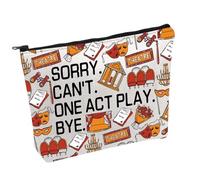 Trousse per trucchi teatrali Sorry Can't One Act Play Bye, borsa cosmetica regalo per attrice, attore tespico, One Act Gioca B