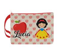 Trousse personalizzata con nome. Borsa da bagno per la scuola. Ritorno AL Cole. Regali personalizzati. Diversi modelli tra cui scegliere (Biancaneve)