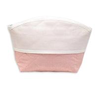 Trousse portaoggetti da ricamare a punto croce, Busta portaoggetti per neonato, Pochette toilette con tela aida per prodotti igiene del neonato (Disegno 31 colore 05)