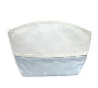 Trousse portaoggetti da ricamare a punto croce, Busta portaoggetti per neonato, Pochette toilette con tela aida per prodotti igiene del neonato