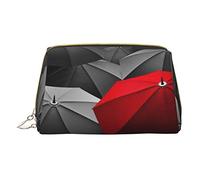 Trousse portatile in pelle minimalista ed elegante, con ombrelli della tristezza e tempesta, borsa per cosmetici per ragazze e donne, di piccole dimensioni, Tristezza Stormy Day Ombrelli, Taglia unica