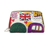 Trousse portatile in pelle minimalista ed elegante, con simpatico bassotto stampato, per ragazze e donne, di piccole dimensioni, Giornale Scuola in Italiano, Taglia unica