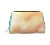 Trousse portatile in pelle minimalista ed elegante, con stampa di Cars and the Earth, per ragazze e donne, di piccole dimensioni, Arcobaleno e nuvole, Taglia unica