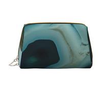 Trousse portatile in pelle minimalista ed elegante, con stampa di pietre, per ragazze e donne, di piccole dimensioni, Arte della pietra, Taglia unica