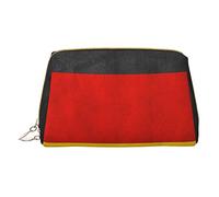 Trousse portatile in pelle minimalista ed elegante, con stampa Ice Cream2, per ragazze e donne, di piccole dimensioni, Bandiera della Germania., Taglia unica