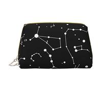 Trousse portatile in pelle minimalista ed elegante, con stampa patatine fritte, per ragazze e donne, di piccole dimensioni, Costellazione della Divinazione Stellata, Taglia unica
