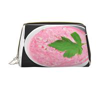 Trousse portatile in pelle minimalista ed elegante, scatola pop-up per basket, borsa cosmetica stampata per ragazze e donne, di piccole dimensioni, Piatti Gustosi, Taglia unica