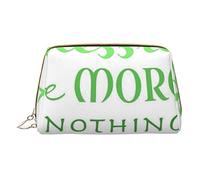 Trousse portatile minimalista ed elegante in pelle, borsa per cosmetici con stampa della benedizione irlandese di San Patrizio, per ragazze e donne, di piccole dimensioni, Giorno di San Patrizio di
