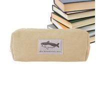 Trousse Souple, trousse à Requin, de Papeterie Shark de Grande capacité - à stylos Mignon, à en Forme d'animal Doux Pour Les Voyages, le Travail et l'école, Beige giallo., vedi descrizione