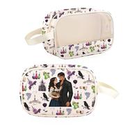 Trousse trasparente ispirata al cattivo per amanti dei libri romantasy, regalo per amanti dei libri, Assistente Tb Regno Unito, Borsa trasparente per il trucco