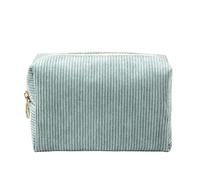 Trousse Trucchi Borsa cosmetica da donna in velluto a coste tinta unita, borsa for il trucco, borsa da viaggio portatile, borsa for il lavaggio degli articoli da toeletta, borsa organizer Trousse Make