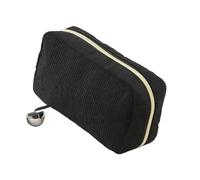 Trousse Trucchi Borsa cosmetica da donna in velluto a coste tinta unita, borsa for il trucco, borsa da viaggio portatile, borsa for il lavaggio degli articoli da toeletta, borsa organizer Trousse Make
