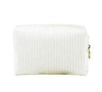Trousse Trucchi Borsa cosmetica da donna in velluto a coste tinta unita, borsa for il trucco, borsa da viaggio portatile, borsa for il lavaggio degli articoli da toeletta, borsa organizer Trousse Make