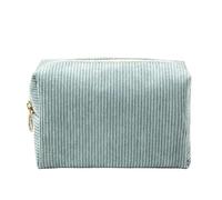 Trousse Trucchi Borsa cosmetica da donna in velluto a coste tinta unita, borsa for il trucco, borsa da viaggio portatile, borsa for il lavaggio degli articoli da toeletta, borsa organizer Trousse Make