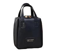 Trousse Trucchi Borsa cosmetica portatile di grande capacità Borsa for riporre il trucco impermeabile Borsa for organizzare i cosmetici Trousse Make Up(Noir)