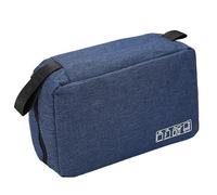 Trousse Trucchi Borsa da viaggio for uomo, appendere al bagno, in tela, for gli oggetti essenziali, for la rasatura, doccia, bellezza, i cosmetici, il trucco, l'organizzatore(Blue)