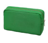 Trousse Trucchi Borsa in nylon grande borsa cosmetica con cerniera organizer for articoli da toeletta for donne ragazze regalo custodia for il trucco(Green,S)