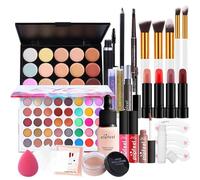 Trousse Trucchi Donna, Set Trucchi Donna, Kit Trucco Tutto in Uno Palette Cosmetica, Kit Trucchi Make Up Completo con Ombretti Rossetto Correttore Kit Cosmetici per Donne Ragazze Regalo di Natale