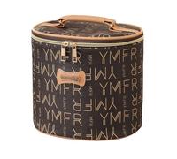Trousse Trucchi Organizer per Cosmetici, Beauty Case da Appendere, Scomparti Extra-large, Adatta Anche a Flaconi Alti, Semplice ed Elegante, Pochette con Cerniera per Gli Oggetti(Coffee)