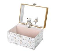 Trousselier 6260120 Portagioie per bambini, gatto, carillon con musica e personaggio danzante, carillon musicale, scatola portagioie