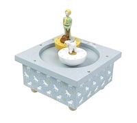 Trousselier Carillon Bambino e Bambina Il Piccolo Principe - Carillon Legno con Figurine Magnetiche - Regalo Nascita e Battesimo - Musica Danubio Strauss