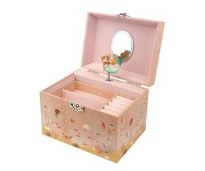 Trousselier - Grande scatola per gioielli musicale da sirena - Vanity Case per bambini - Scatola per la musica per ragazza - Cofanetto musicale Gioielli - Musica Menuet de Mozart - Regalo di