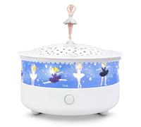 Trousselier - Luce notturna Bebe Musicale e Luminosa Ballerina - Luce notturna Rilevatore di Pianto Bambino Proiettore Stella Ricaricabile USB - 4 Musica Inclusa - 14 cm