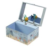 Trousselier - Ocean - Scatola per tesori e gioielli musicali - Regalo ideale per bambini - Fosforescente - Brilla nella notte