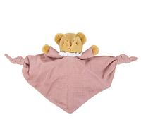 Trousselier - Orsacchiotto triangolo - 20 cm - Sonaglio - Regalo ideale per la nascita - Lavabile in lavatrice - Cotone organico - Rosa antico - 2 count