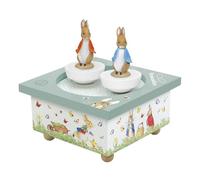 Trousselier - Peter Rabbit - Carillon danzante - 2 figure rimovibili - Facile da usare - Menuet De Mozart - Colore verde - 2 pezzi
