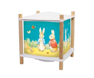 Trousselier - Peter Rabbit. - Luce notturna per bambini musicale e luminosa e bambini - Lanterna Rivoluzione 2.0 - Regalo Nascita Luce Notturna Ricaricabile USB - Proiettore cielo stellato