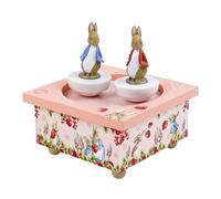 Trousselier - Pierre Coniglio Peter Rabbit Fragole - Carillon per bambini in legno - 2 figurine rimovibili - Regalo per nascita e battesimo - Musica Il Flauto Incantato Mozart