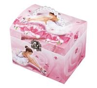 Trousselier - Carillon Ballerina Rosa - Carillon Portagioie Bambina a Forma di Vanity - Musica Un Giorno il Mio Principe Arriverà - Fosforescente - Ballerina Regalo Bambina - Porta Gioie Bambina