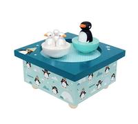 Trousselier S95008 Carillon con Figurine Magnetiche - Dancing Music Box, 24 x 10,5 x 13 cm, Multicolore (Pinguini )